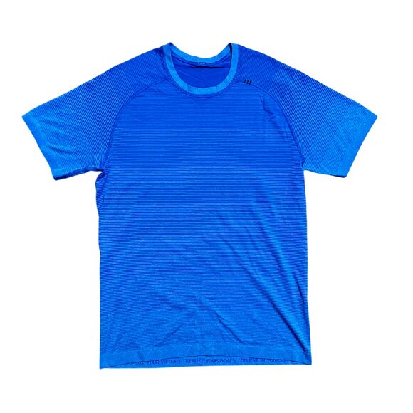 Lululemon Classic Blue Workout T-Shirt - Picture 1 of 5